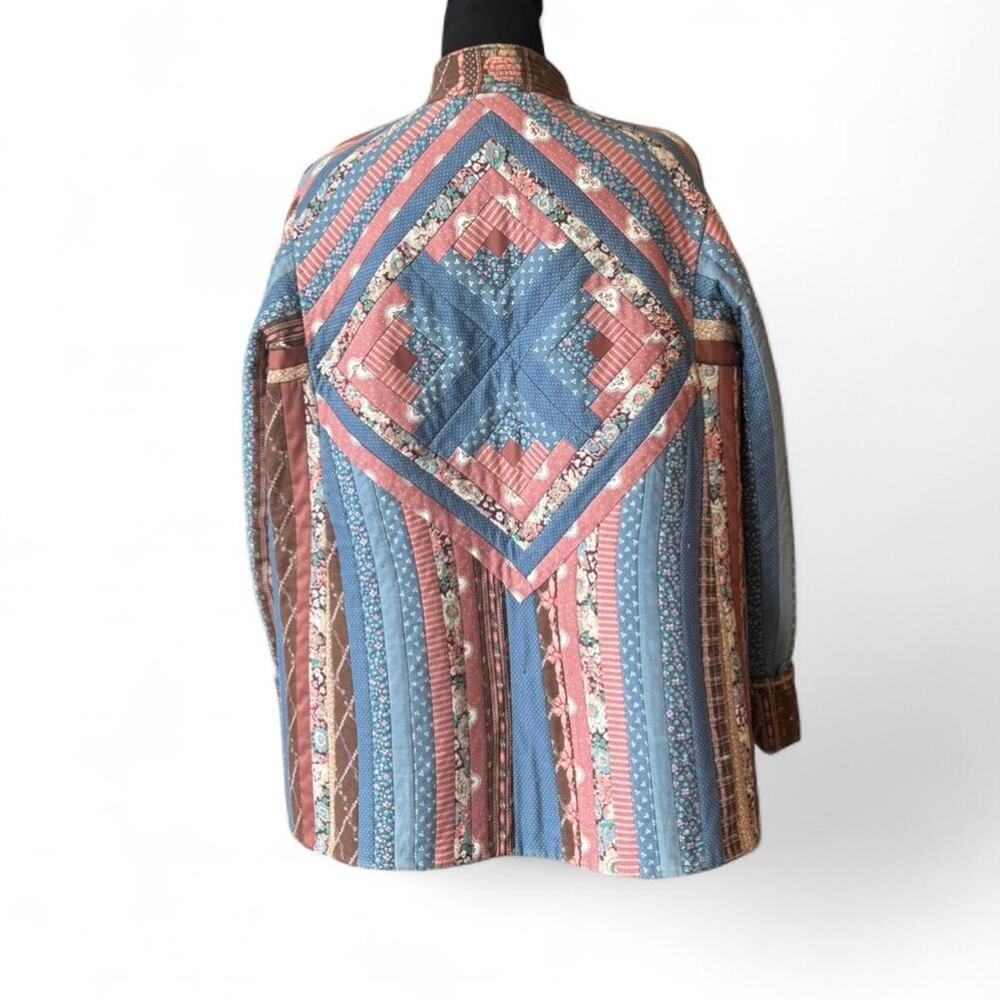 True Vintage Handmade Reversible Patchwork Jacket… - image 4